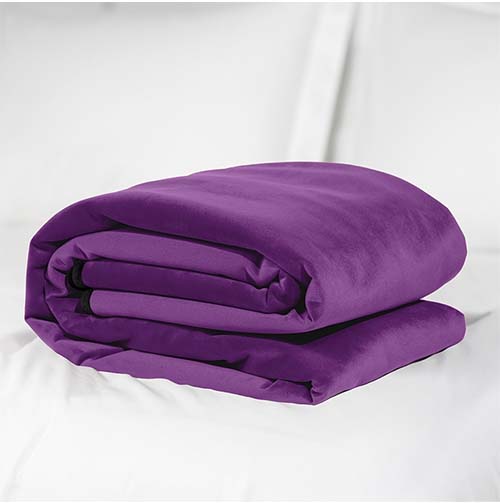 Fascinator Throw Folded Aubergine