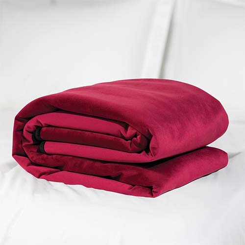 Fascinator Throw Folded Merlot
